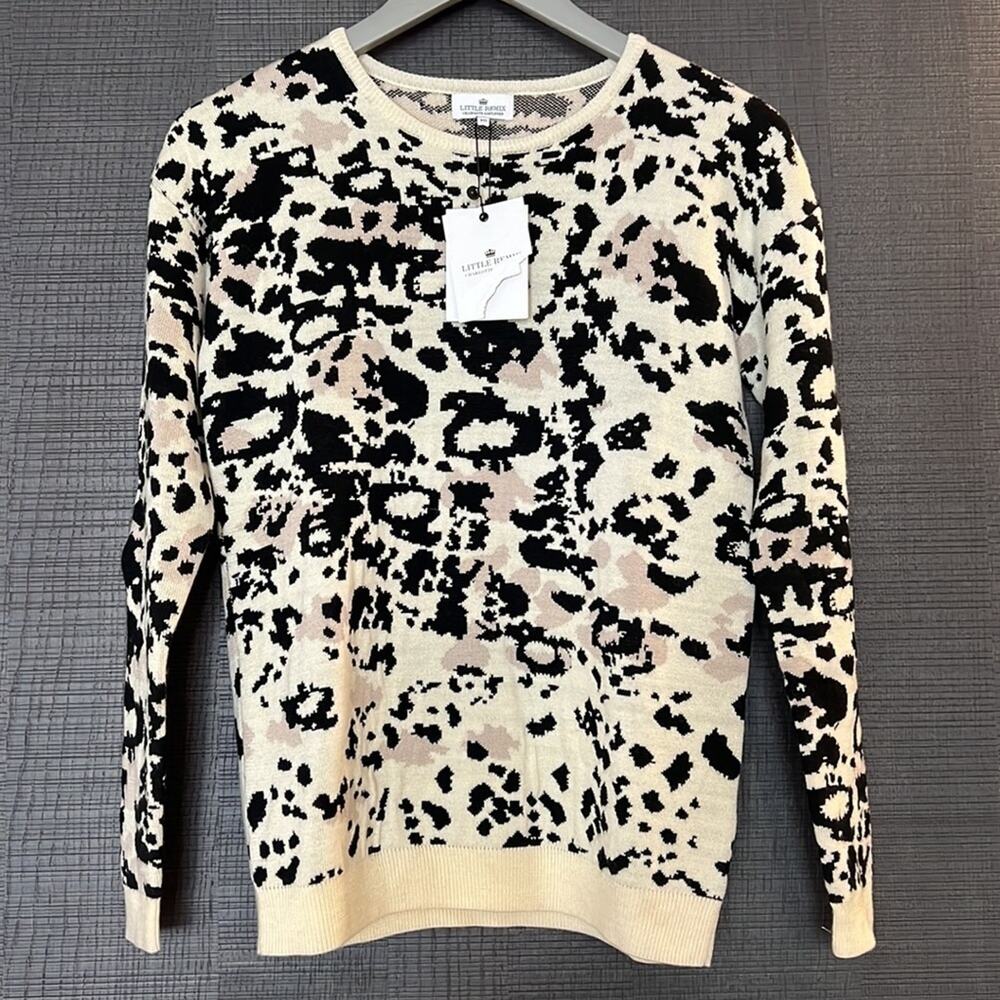 LITTLE REMIX -NWT- Charlotte Eskildsen Wool Animal Print Sweater | 16